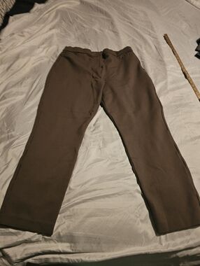 Susan Graver Tailered Brown Pants Size LG